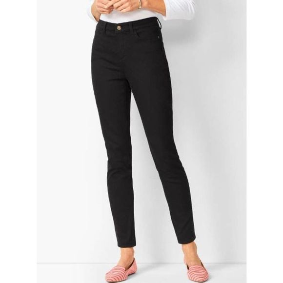 Talbots Denim - NEW Talbots 6 Petite 6P High Waist Jegging Ankle Jean Black Denim "Flowless" $95